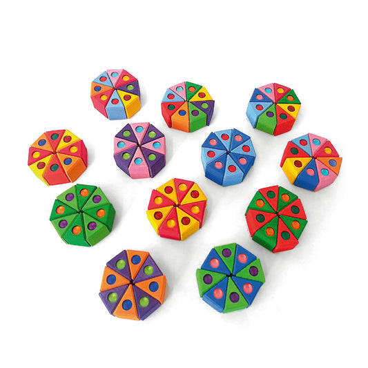 Bauspiel • Bunte kleine Dreiecke