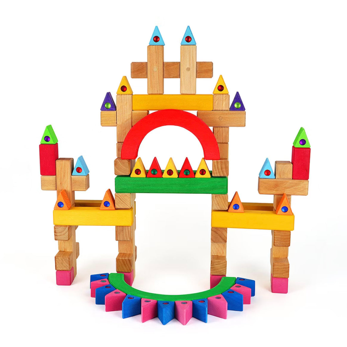 Bauspiel • Bunte kleine Dreiecke