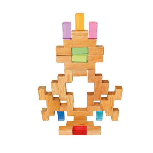 TREPPENKLÖTZE mit Lichtbauquadern