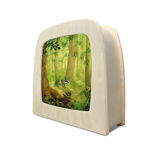 Lichterkarte - Giesbert und die gackernden Hühner - Spaziergang im Wald