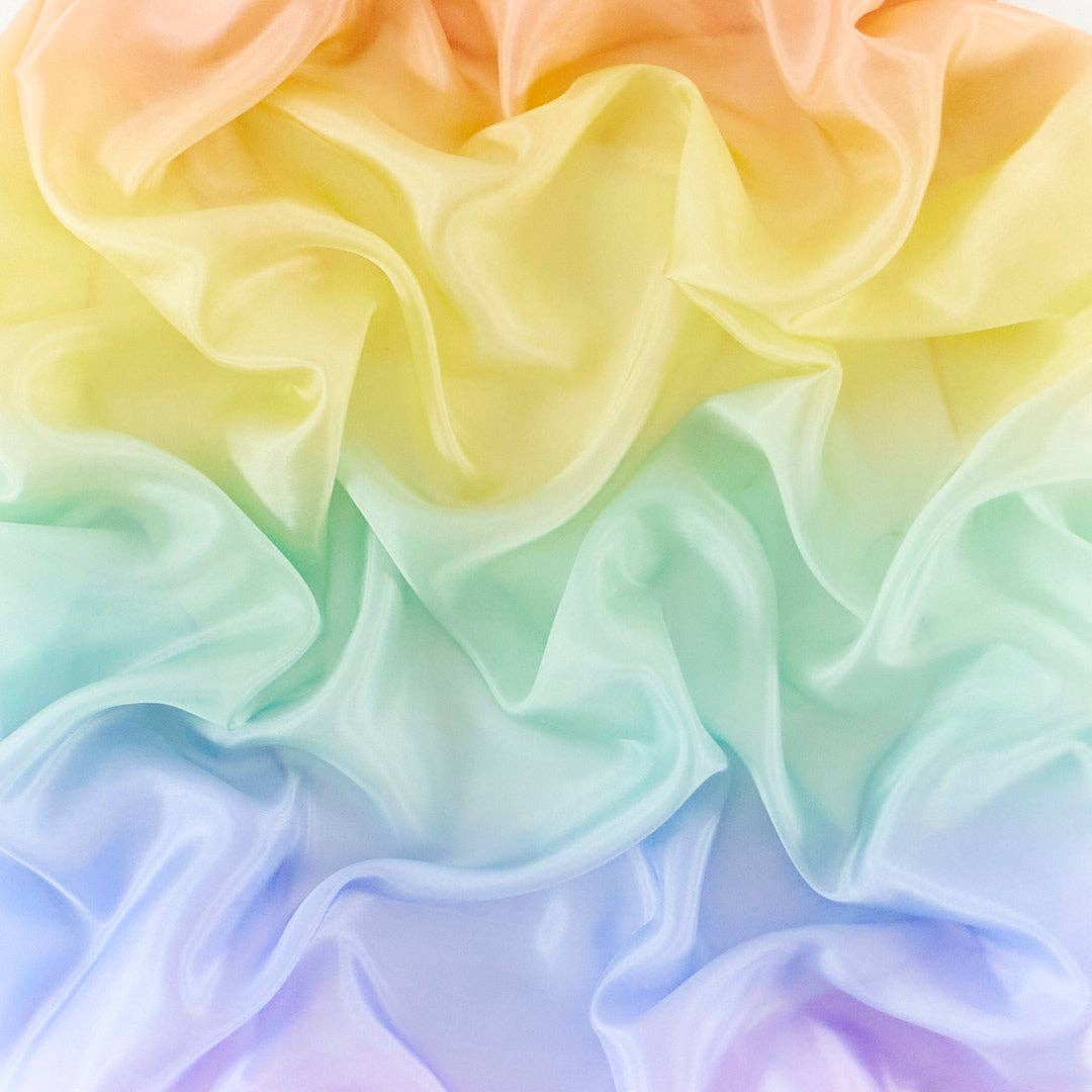 Riesiges weiches Regenbogen-Spielseidentuch