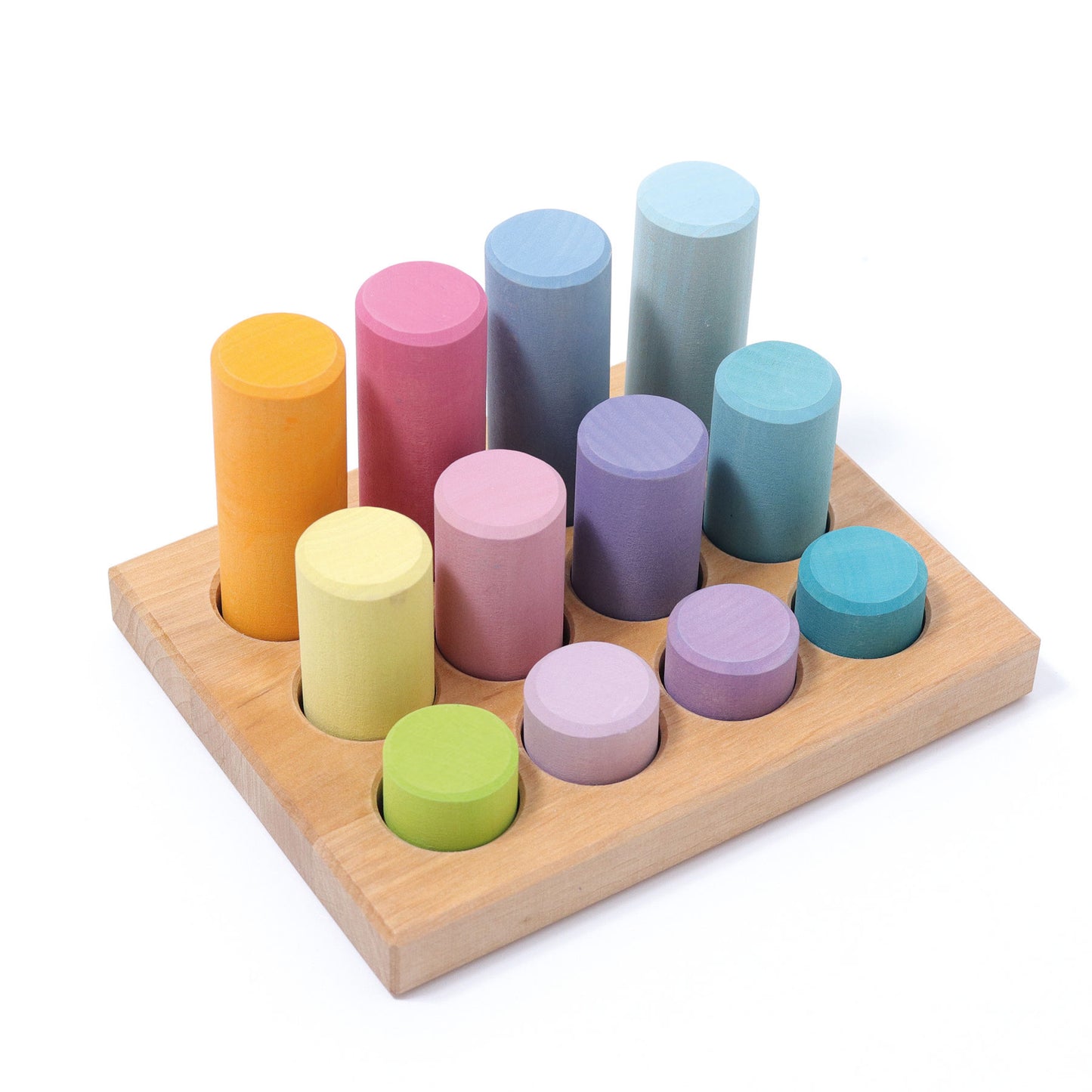 Steckspiel Kleine Walzen Pastell