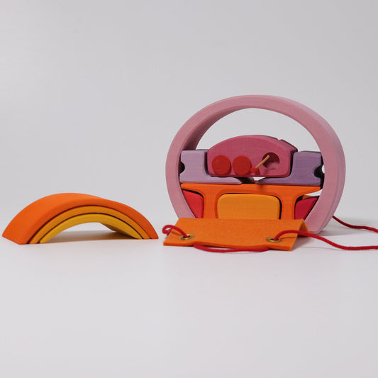 Rosa-Orangenes Bauhaus