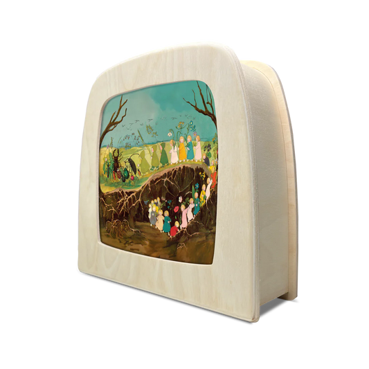 Lichterkarte - Etwas von den Wurzelkindern - Frühling