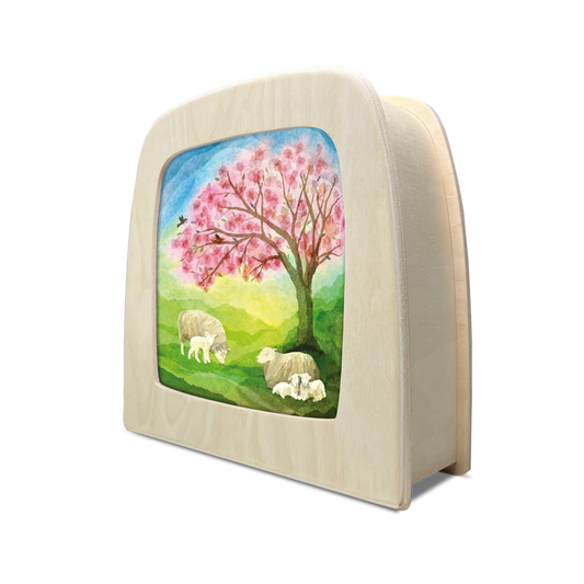 Lichterkarte - Kleine Lämmer - Vogel Geluk