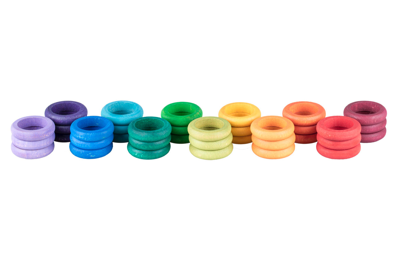 Grapat Rings • 36 Ringe - 12 Regenbogenfarben