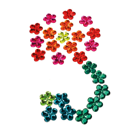 60 Funkelsteine Blumen