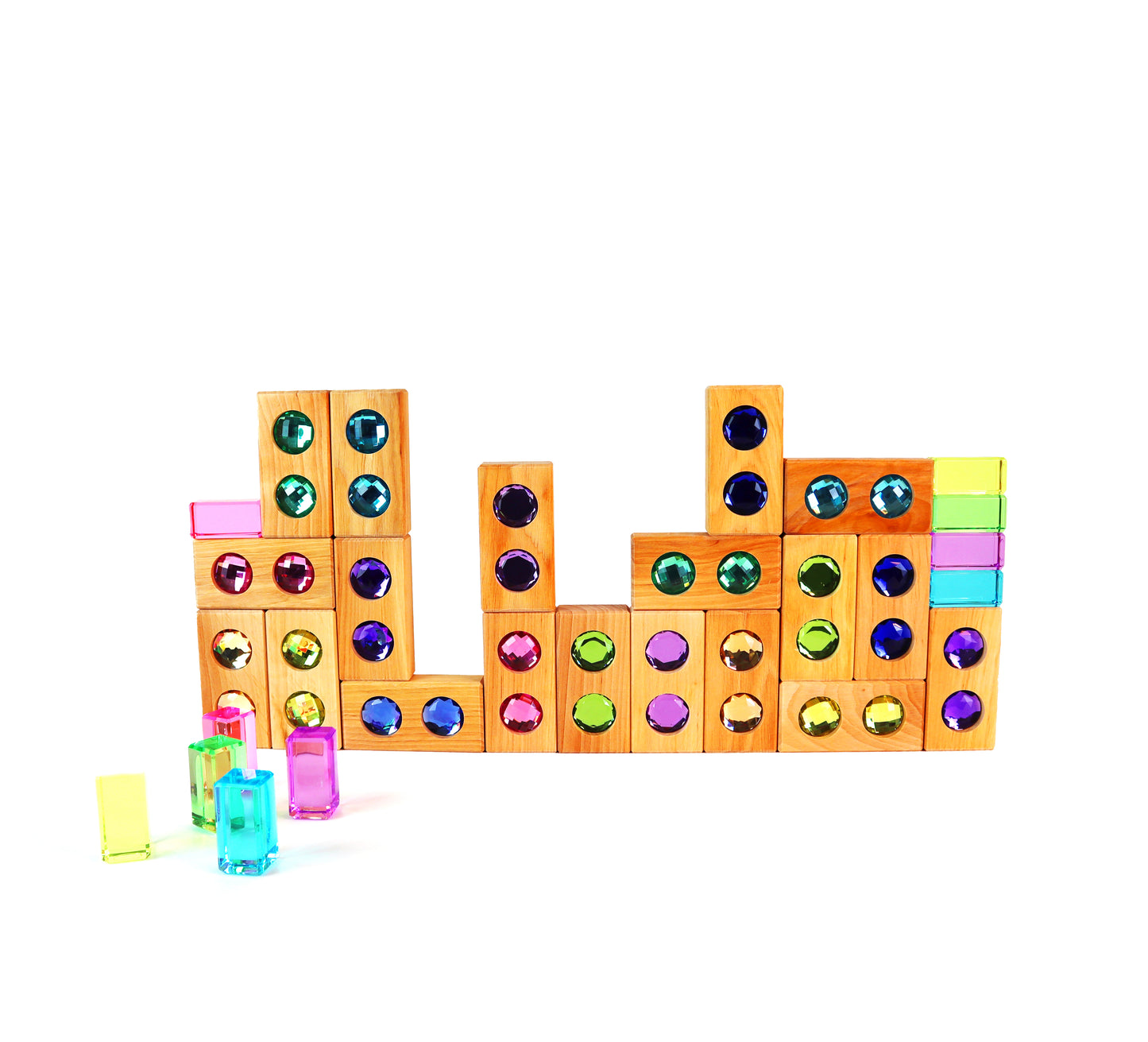 Bauspiel Farbstraße Pastell • 30 Teile