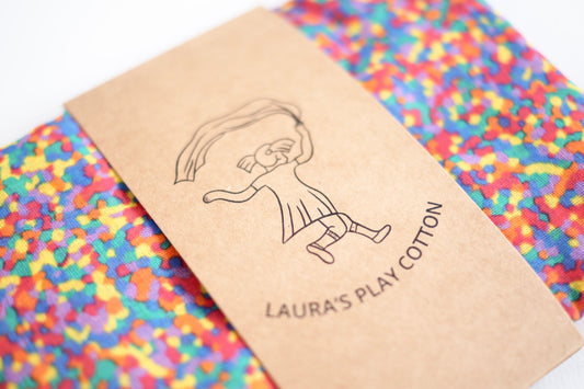 LAURAS PLAY COTTON Spieletuch Confetti Rainbow