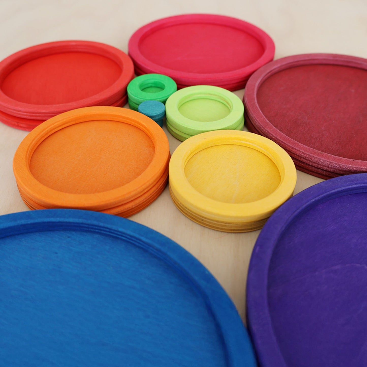 Konzentrische Kreise und Ringe Regenbogen