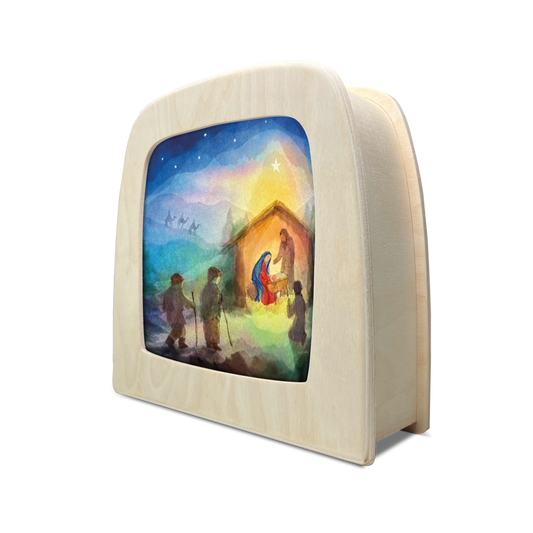 Lichterkarte - Joseph und Maria - Vogel Geluk