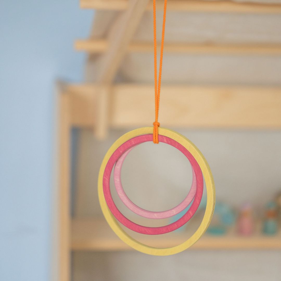 Konzentrische Kreise und Ringe Pastell