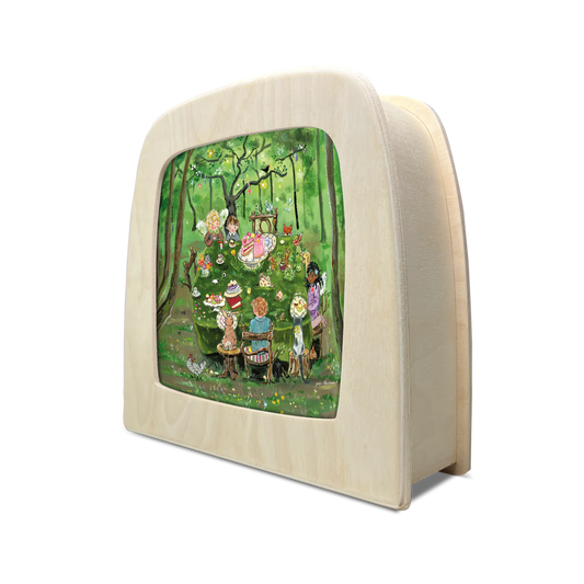 Lichterkarte - Teeparty im Wald