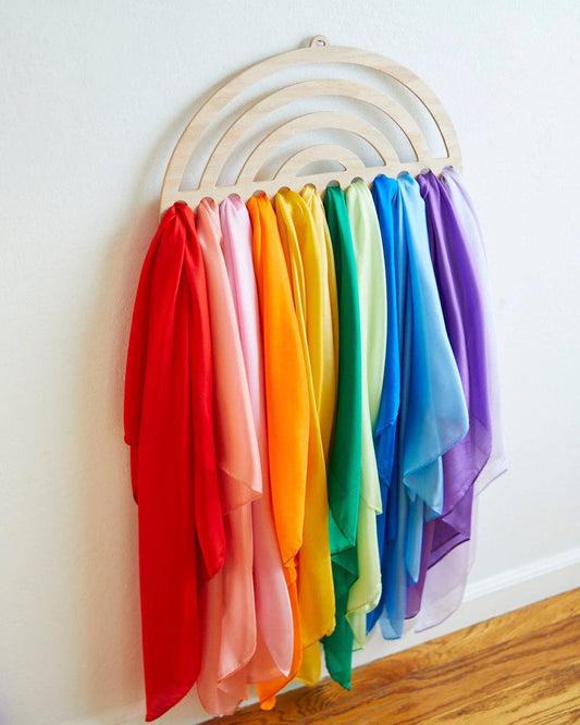 Großes Playsilk-Display — Regenbogen-Halter für Kinderzimmer
