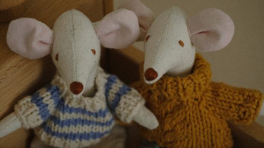 Glücksbub Mäusebub - Handgemachte Stoffmäuse