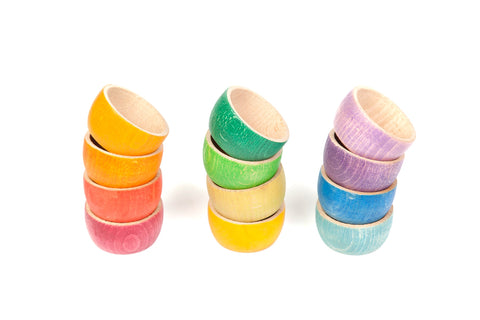 12 Bowls - 12 Schälchen •Grapat Holzspielzeug
