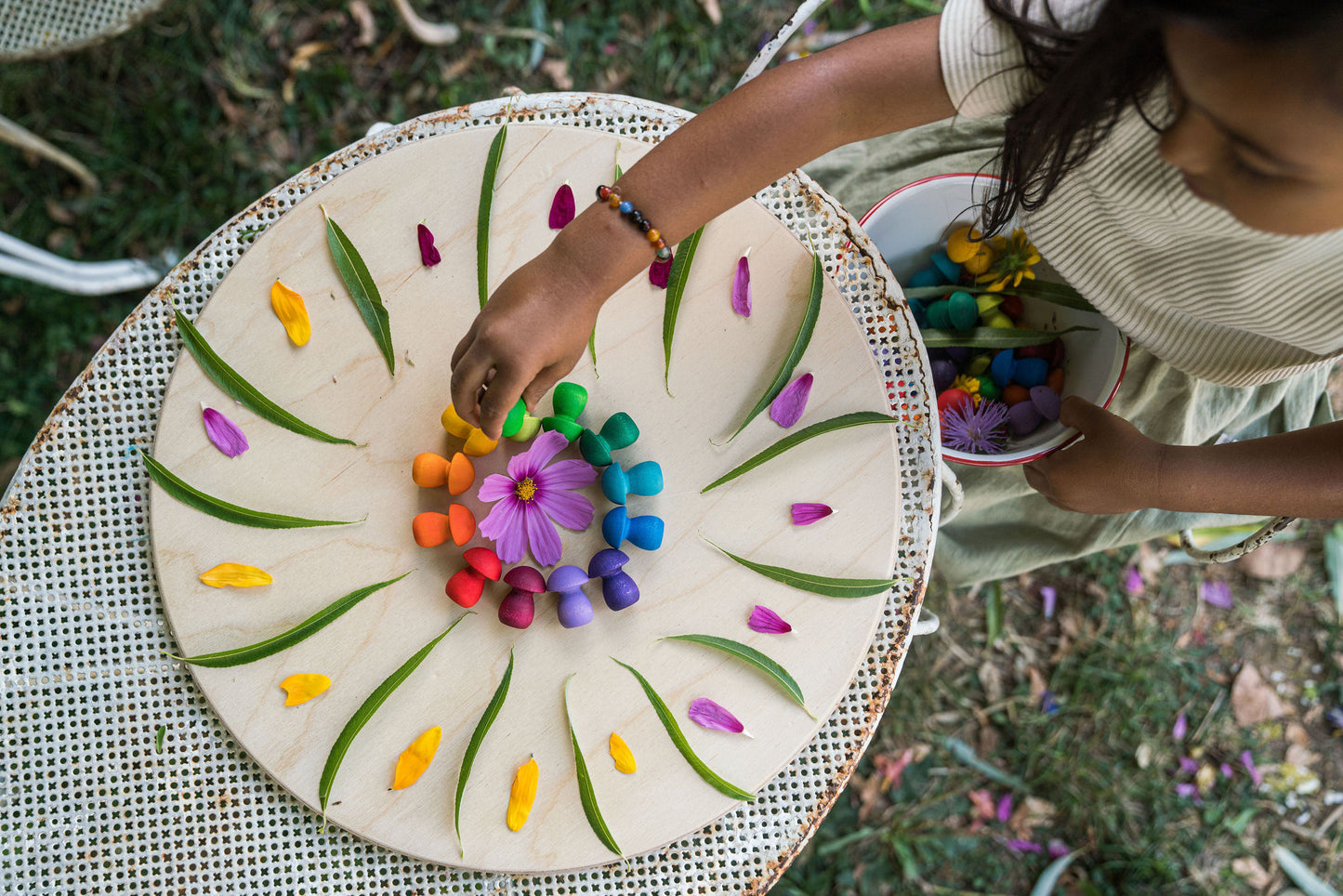 Grapat Mandala - Rainbow Mushrooms - Regenbogen-Pilze