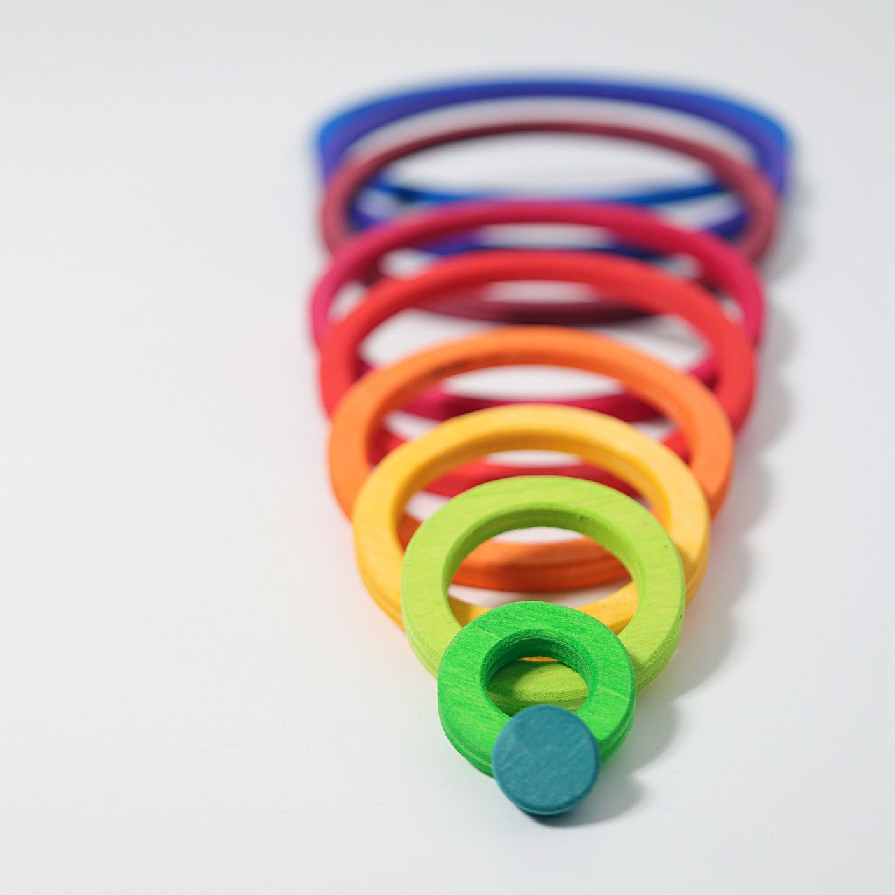 Konzentrische Kreise und Ringe Regenbogen