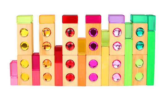 Bauspiel Farbstraße Pastell • 30 Teile