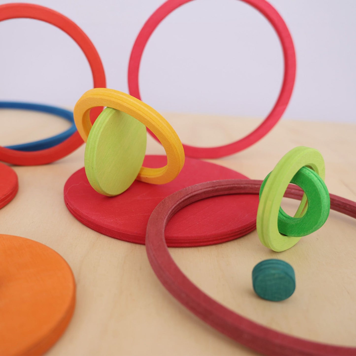 Konzentrische Kreise und Ringe Regenbogen