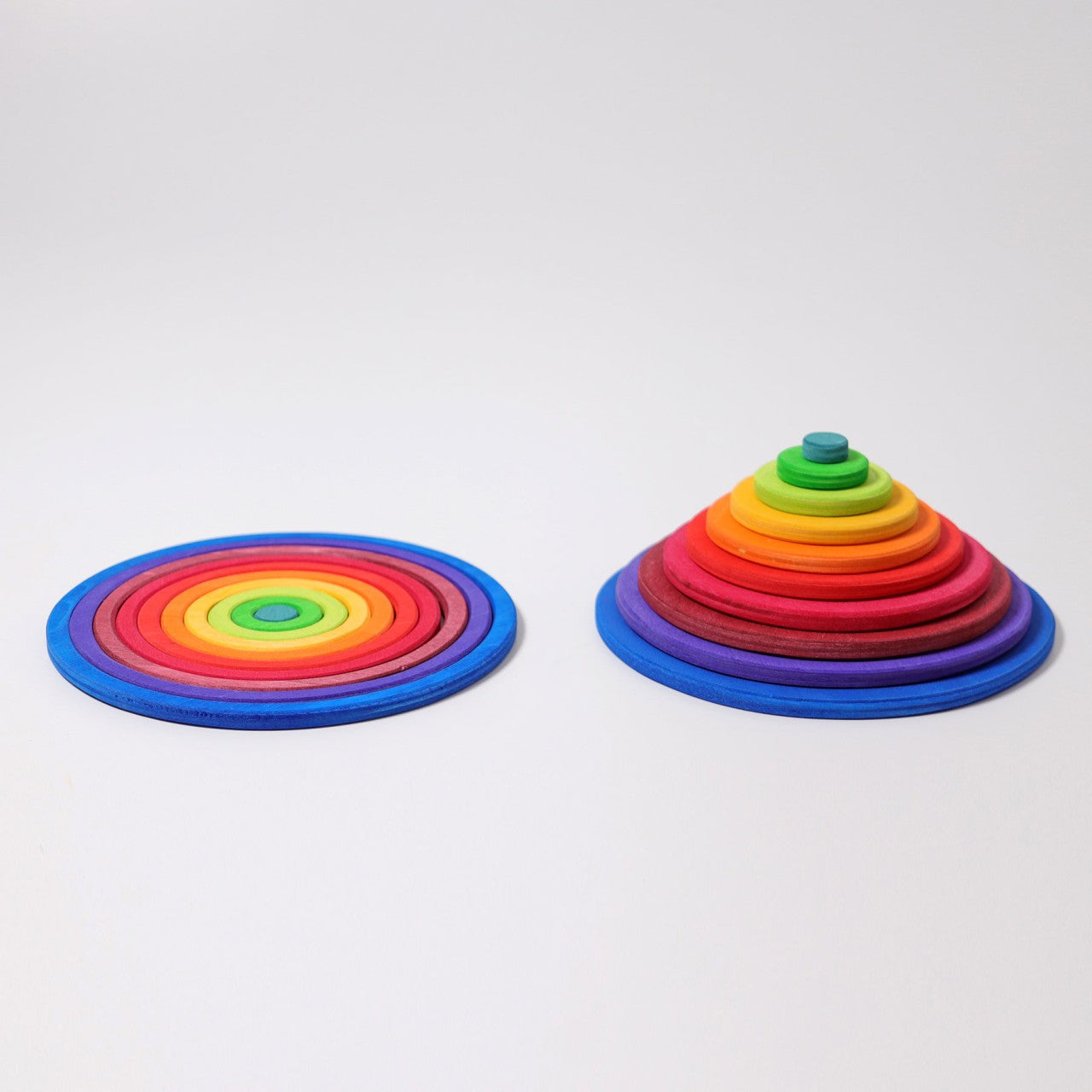 Konzentrische Kreise und Ringe Regenbogen