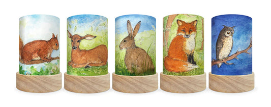 Lichterkarten Set - Tiere des Waldes von Eentje van Margo