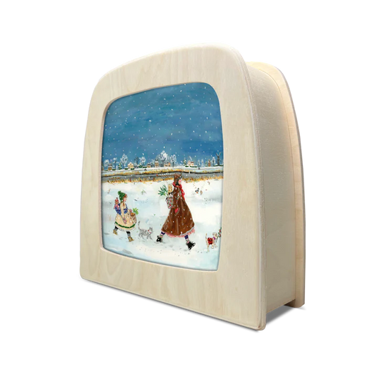 Lichterkarte - Winterspaziergang - Gwens Illustrations