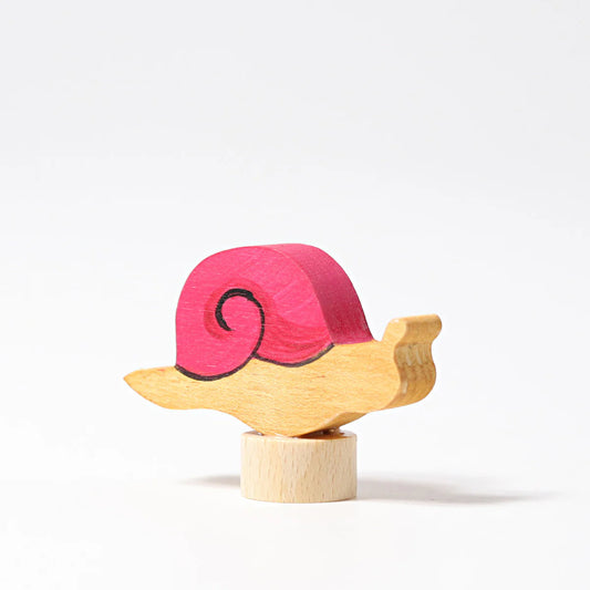 Steckfigur rosa Schnecke