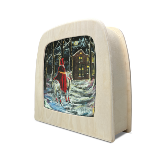 Lichterkarte - Heller Dezembermond - Kapitein Kalk