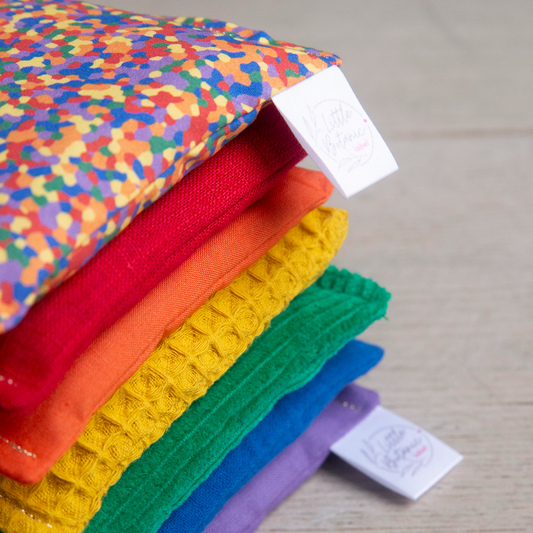 Little Botanic Label - Sensorische Kissen Regenbogenfarben + Confetti Classic