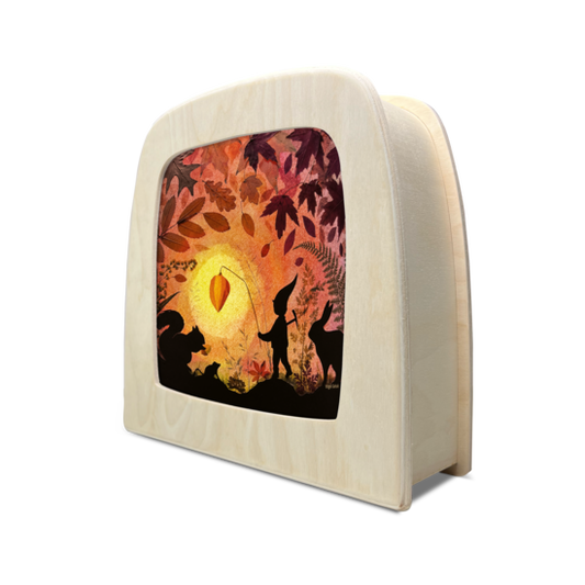 Lichterkarte - Kleine Laterne - Vogel Geluk