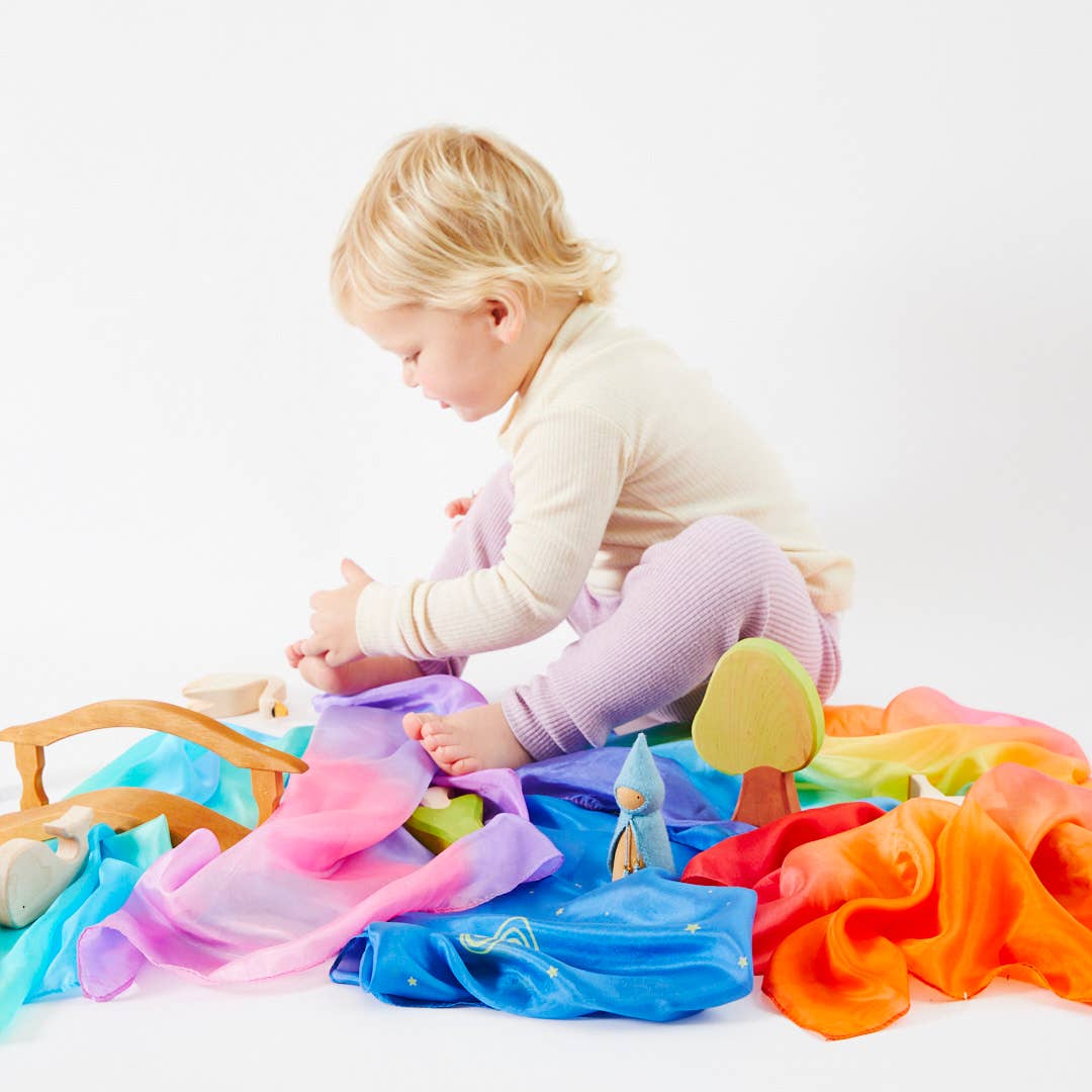 Mini Enchanted Playsilks — 100% natürliche Seide, Waldorf Toys