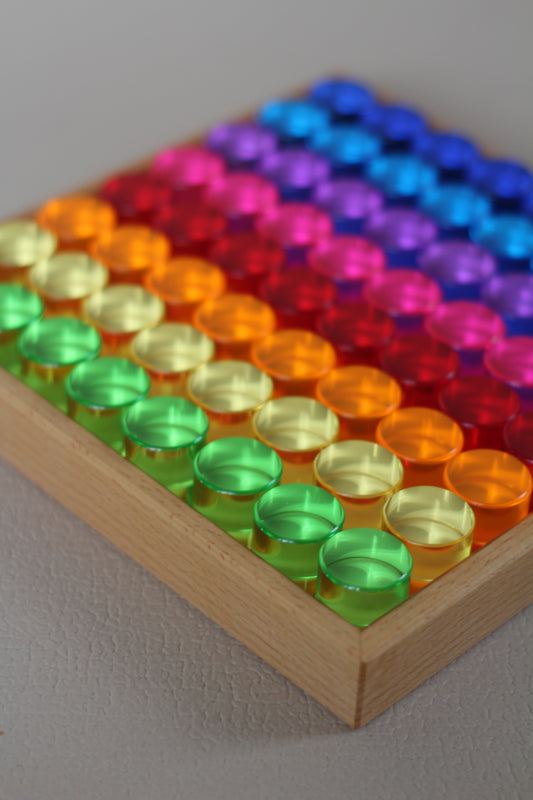 Bauspiel Lichtbauzylinder im Rahmen • 64 Teile