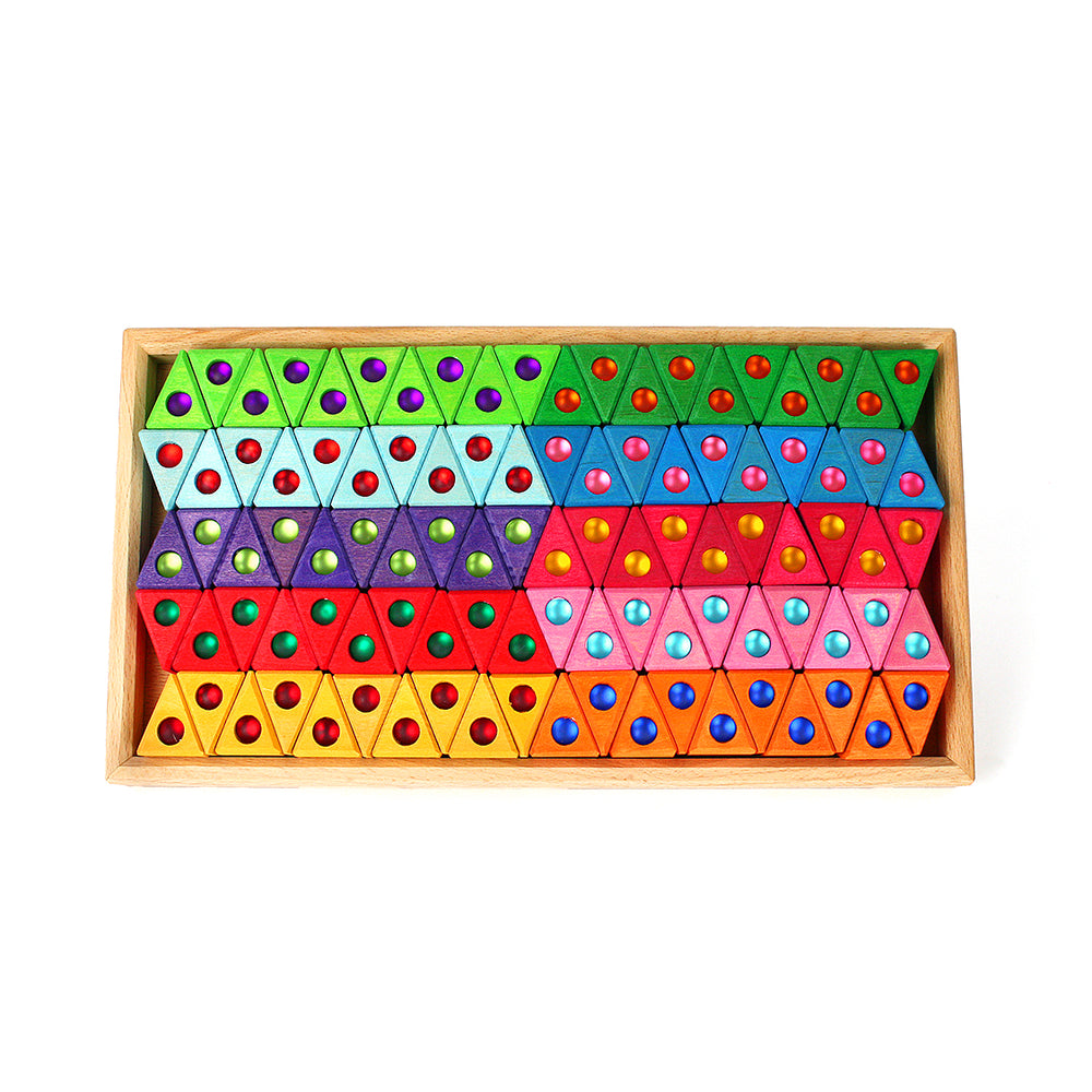 Bauspiel • Bunte kleine Dreiecke