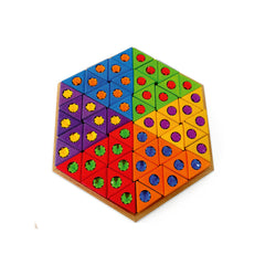 Bauspiel Bunte Dreiecke groß