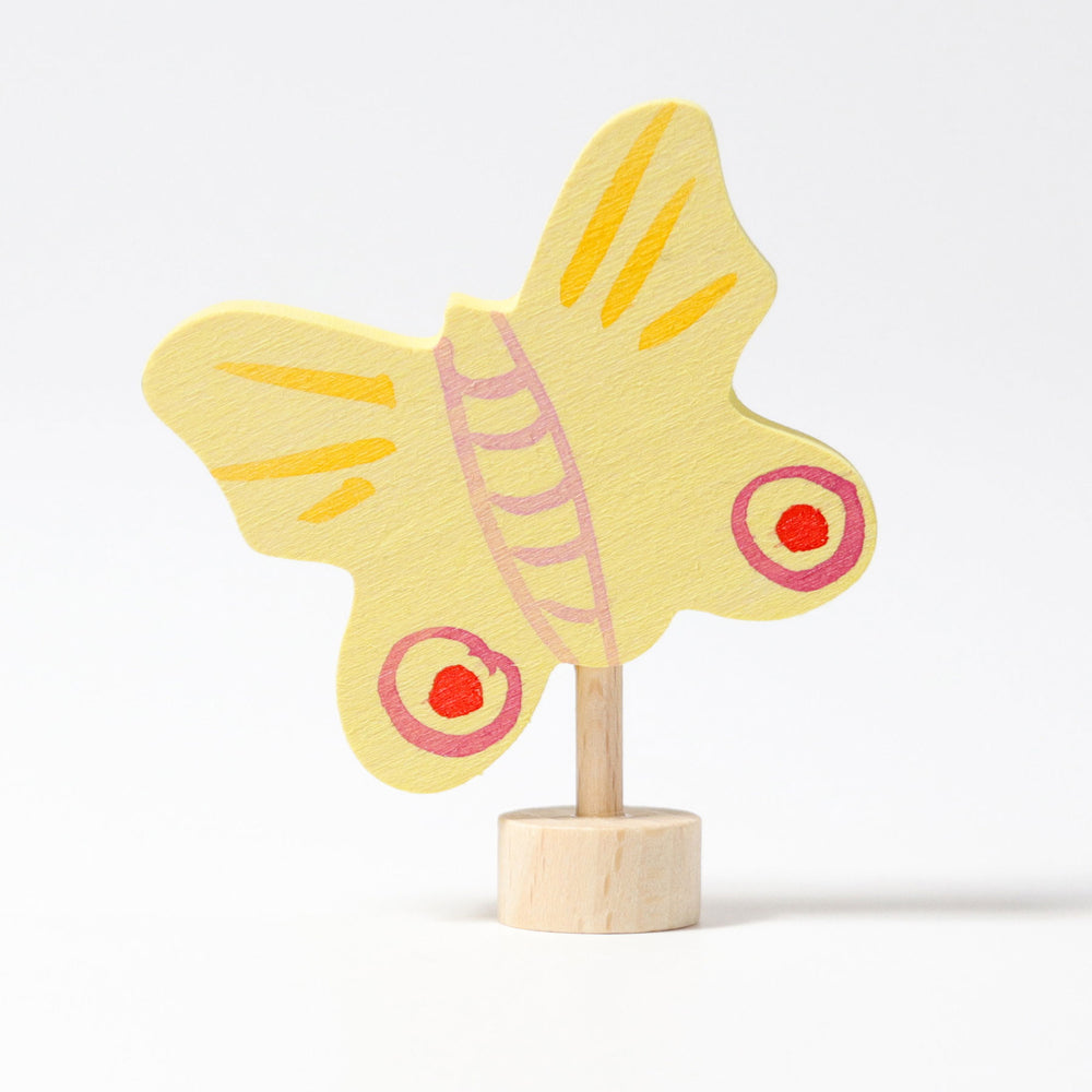 Steckfigur gelber Schmetterling
