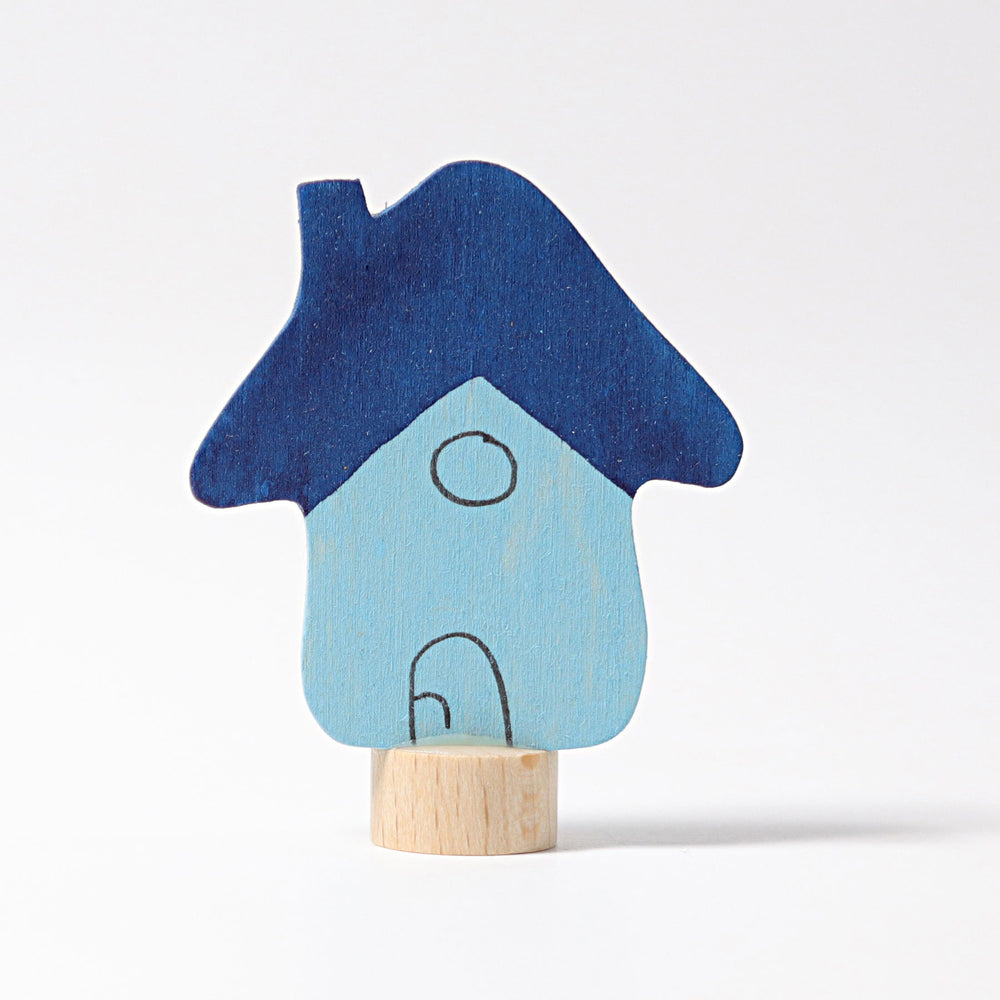 Steckfigur blaues Haus