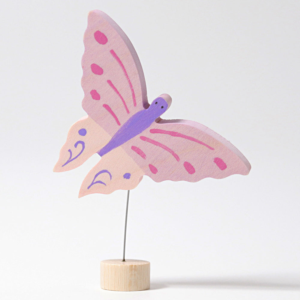 Steckfigur rosa Schmetterling