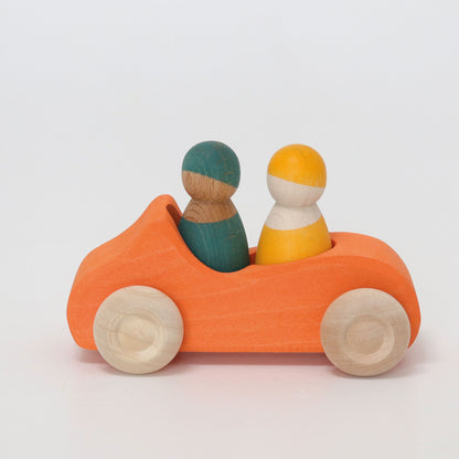 Grosses Cabrio Orange
