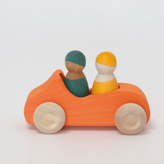 Grosses Cabrio Orange