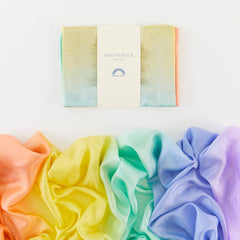 Riesiges weiches Regenbogen-Spielseidentuch