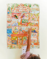 Seek & Find Dollhouse Playsilk - Puppenhaus-Spielszene