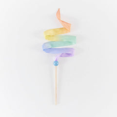 Mini Soft Regenbogen Streamer Pastell