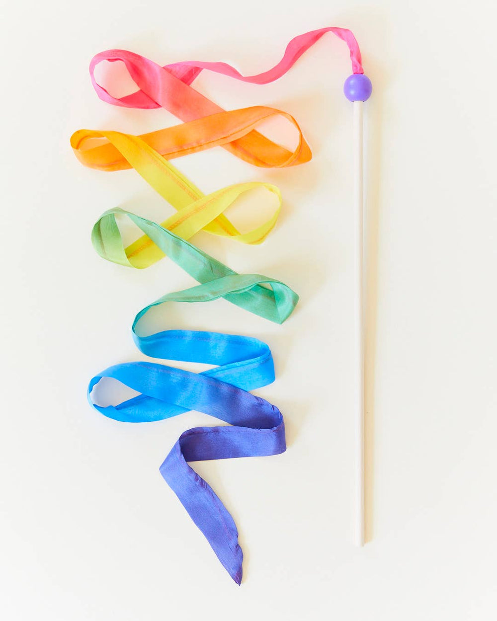Regenbogen Silk & Wood Streamer - Zauberstab zum Vorspielen