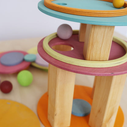 Konzentrische Kreise und Ringe Pastell