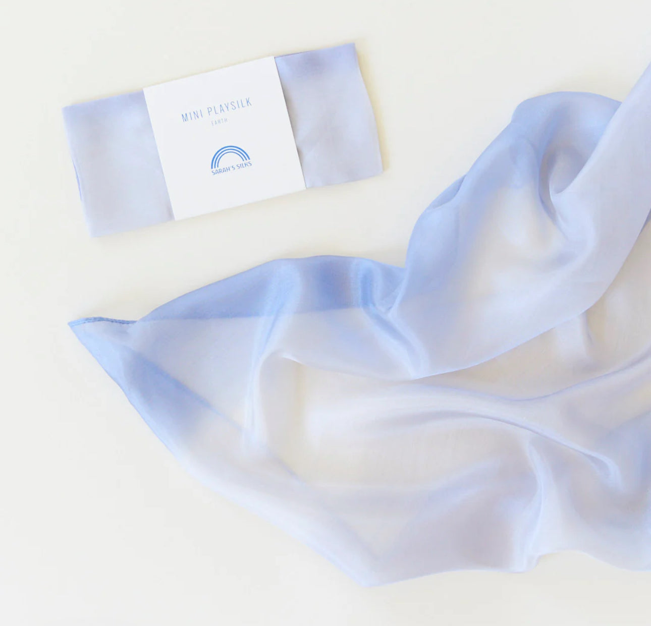 Mini Earth Playsilks - Waldorfspielzeug aus 100% Seide mit offenem Ende