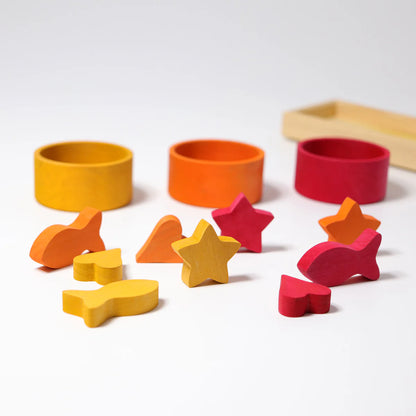 Sortierspiel Regenbogenschälchen