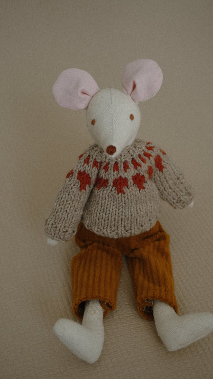Glücksbub Mäuse Papa - Handgemachte Stoffmäuse