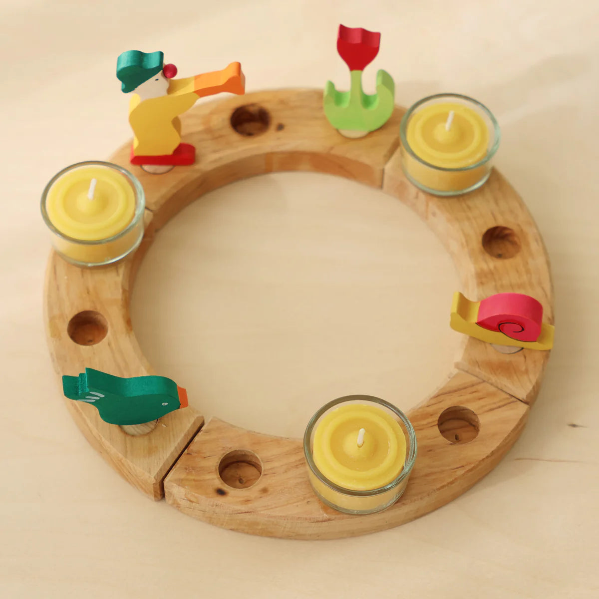 Grimms Teelichthalter aus Glas 5 Stück