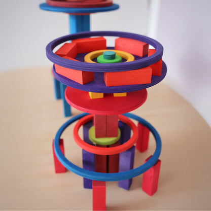 Konzentrische Kreise und Ringe Regenbogen